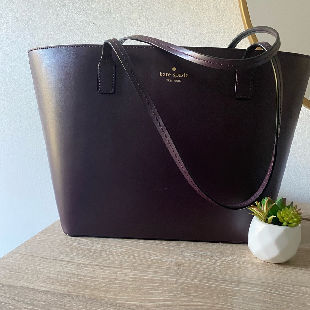 Kate Spade Merlot Leather Tote Bag